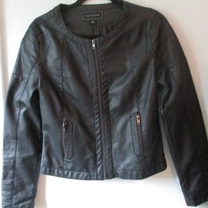 Metaphor Black Leather Jacket